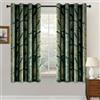 MIULEE Tende Velluto con Motivo a Foglia D'oro, Tende Verde per Soggiorno 2 Pezzi 117x137 cm, Decorazioni Tende per Casa Interni Finestra, Tenda in Velluto Camera da Letto con Anelli