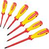 MichaelPro Set di 6 cacciaviti isolati VDE per elettricisti, cacciaviti professionali Phillips e a taglio, con punte magnetiche, lame testate fino a 10.000 Volt, acciaio CR-MO | MP002030