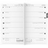 BRUNNEN Calendario di ricambio settimanale mod. 758 2026 | 87 × 153 mm, cartone bianco