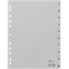 Durable 6511-10 Numeric tab index Polipropilene (PP) Grigio