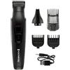 Remington Tagliacapelli e Rasoi per Barba, Uomo, Kit di Cura 10 in 1 con 5 Accessori, Trimmer Viso, Naso, Orecchie e Sopracciglia, Rivestimento Ingranaggio in Grafite, Lame Autoaffilanti, G10 PG2100