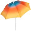 AKTIVE Ombrellone da spiaggia 200 cm, 8 aste, stampa multicolore, protezione UV50, manico in acciaio inclinabile e regolabile in altezza, leggero e staccabile, custodia con maniglia a spalla inclusa