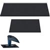 Riakrum 2 pezzi Rower Mat compatibile con Model D Concept 2 Vogatore antiscivolo e spesso ad alta densità tappetino per la casa palestra schiuma tappetino protettivo per pavimenti, nero