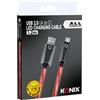 Konix Cavo USB 2.0 Type A verso Type C per PS5, Switch 2 e Xbox Series X|S - Ricarica rapida fino 12 watt - Lunghezza 1,2 m - Illuminazione LED rossa