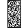 Generic Quadro Traforato per Arredamento Modello Decor - Pannello in PVC Traforato - Parasole Colore Nero 47X94 CM