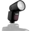 Godox V1 Flash da Slitta i-TTL con Testa Round e Batteria al Litio per Nikon