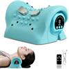 XINYUDAILY Massaggiatore Cervicale Elettrico Senza Fili, Cuscino Cervicale con Calore per Relax di Collo e Spalle - 3 Modalità, Ricaricabile USB, Design Portatile