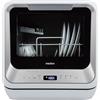 MEDION Mini Dishwasher DWT20 (lavastoviglie da tavolo, lavastoviglie, 2 coperti, funziona con/senza collegamento all'acqua, 6 programmi di pulizia, biberon, tempo di avvio preimpostato