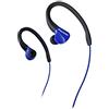 Pioneer SE-E3-L E3 Cuffie Sportive In-Ear (IPX2 Splashproof, Over-the-Ear Design Auricolari, cavo dritto (1,2 m) con jack da 3,5 mm, ideale per la corsa e il fitness), blu