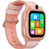 AstraMinds 4G, smartwatch per bambini con GPS e telefono, IP67, impermeabile, chiamata per bambini, con WiFi, videochiamata, SOS, sveglia, orologio per bambini da 3 a 12 anni (rosa)