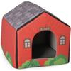Camon Casetta Indoor Rossa con Cuscino Removibile Misura 41x39x36h cm