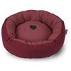 Camon Cuccia a Ciambella per Cani e Gatti Colore Rosso Misura Ø50x15h cm