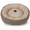 Camon Cuccia a Ciambella per Cani e Gatti Colore Beige Misura Ø50x15h cm