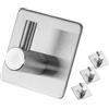 Your Day Mate Ganci per asciugamani in acciaio inossidabile, 4 pz, Gancio doccia autoadesivo e antiruggine per bagno con adesivo speciale, Senza perforazione, Ideale come porta accappatoio, bath towel hook