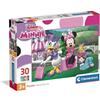 Clementoni - Puzzle per Bambini 30 Pezzi Supercolor, per Bambini 3+ Anni, Illustrazione Disney Minnie, Idea Regalo, Made in Italy, 33,5x23,5 cm, 20287