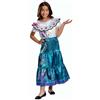 Disguise Vestito Mirabel Encanto Bambina Deluxe, Bianco Blu, Seta, Costumi Di Carnevale Per Bambini Taglia M
