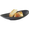 APS Zen ciotola ovale melamina nera effetto gres cm 30x17x5h
