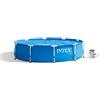 Intex Piscina Fuori Terra con Telaio Portante Piscina Esterna da Giardino Rotonda 366x76 cm con Pompa Filtro - 28212 Frame