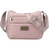LassZone Borsa a tracolla da donna in nylon, multi tasca, casual, borsa a tracolla impermeabile, borsa da viaggio leggera da donna, Blu