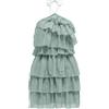 ONLY Short Dress Jrs Onlcarley-Abito Corto in Tulle, S/L, Blu Surf, M Donna