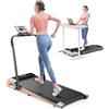 Toputure Tapis Roulant Elettrico con Inclinazione, 2 in 1 Tapis Roulant Pieghevole con Pendenza, 12km/h Walking Pad, App e Telecomando, Salvaspazio, Display LED