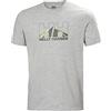 Helly Hansen Uomo Nord Graphic T-Shirt, Grigio, S