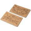 Set puzzle in cartone riciclato personalizzabili Zeon personalizzate o neutre