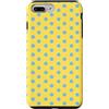 Preppy & Pretty Chic Girl Polka Dot Boho Vintage Estetica Girly Giallo Blu Punteggiato Custodia per iPhone 7 Plus/8 Plus