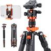 K&F CONCEPT Treppiede Fotocamera e Monopiede 172cm, Treppiede in Carbonio