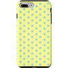 Preppy & Pretty Chic Girl Giallo Chiaro Blu Polka Dot Boho Vintage Estetica Punteggiata Custodia per iPhone 7 Plus/8 Plus