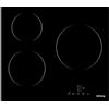 IsEasy Piastra di cottura in vetroceramica elettrica (6600 W, 3 fuochi, 60 cm, da incasso, automatica, touch, timer, vetro-ceramica) -3 zone