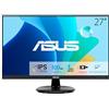 ASUS VA27DQFR Monitor Gaming Eye Care da 27" pollici, IPS Full HD, Frameless, 100Hz, Adaptive-Sync, Tempo di Risposta 1ms, HDMI, DisplayPort, VGA, Tecnologia Anti-sfarfallio e Filtro Luci Blu, Nero