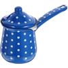 RYQZOVKX Caffettiera Turca - Bollitore da caffè smaltato da 700 ml for Autentico caffè Turco Caffettiera retrò con Manico Lungo