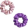 townssilk Elastici per capelli, 100% pura seta di gelso, 22 momme, morbidi e morbidi, elastici, confezione da 2 pezzi, colore: rosa cipria viola