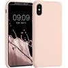 kwmobile Cover per Apple iPhone X Custodia - Back Case per Smartphone in Silicone TPU - Protezione Gommata - coconut swirl