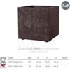 Deroma Vaso in Resina Cubo Millennium Brownstone 39 cm di Deroma