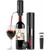 ZOYIDOUX Cavatappi elettrico ricaricabile,Apribottiglie Vino Elettrico,appuntamenti e amanti del vino (4 in 1 Kit regalo,ricaricabile)