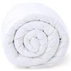 Amazinggirl Piumino letto matrimoniale o singolo 220x155 cm - trapunta invernale et piumone leggera bianco caldo in microfibra Piumino 160 x 220 cm