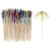 INGJIA 150 Pz Stuzzicadenti Decorativi da Cocktail, 15cm Stecchini da Cocktail Fuochi d'Artificio, Decorazioni per Cocktail, Bastoncini da Frutta Legno per Cocktail Feste Panini Tartine Aperitivi