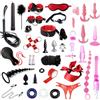 BDSMAGE Set Bondage 39 Pezzi Erotic Sex Toys, manette Sexishop Sexytoysys Donna Coppia, Plug Anale Butt Plug Set, Collare, Benda, Morsetti Capezzoli, BDSM sexy shop per Coppie Adulti