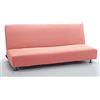 MAXIFUNDAS FUNDAS DE SOFA & CHAISE LONGU MAXIFUNDAS - Copridivano per letto Clic Clac 3 posti Strada Rosa pastello