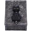 Nemesis Now Familiar Spell - Portagioie a Forma di Gatto Nero, 13,7 cm