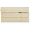 Gabel Asciugamani Viso, Spugna di Puro Cotone Idrofilo, 60 x 100 cm, Ecru', Set da 3 Pezzi