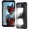 OUKITEL G5 Rugged Smartphone 2025, 16GB+128GB/1TB Telefono Indistruttibile, 900 LM Luce