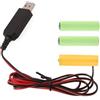 YHAILI Trasformatore di corrente USB A 4 5 V AA Batterie Eliminatori Sostituire 3 Pezzi 1 5 V AA Batterie Per Luci LED Radio Giocattoli Elettronici