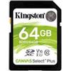 Kingston SDS2/64GB, 64Gb 100Mbps SD Memory Card