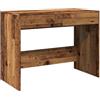 vidaXL Scrivania Legno Antico 101x50x76,5 cm in Legno Multistrato, scrivania da Ufficio, scrivania da Studio, scrivania da Lavoro, scrivania
