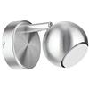 ledscom.de Applique TAURI, fiamma singola con lampada GU10 LED, bianco caldo, dimmerabile in 3 fasi senza dimmer con interruttore: 500lm / 270lm / 500lm