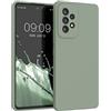 kwmobile Cover per Samsung Galaxy A53 5G Custodia - Back Case per Smartphone in Silicone TPU - Protezione Gommata - verde grigio
