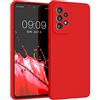 kwmobile Cover per Samsung Galaxy A53 5G Custodia - Back Case per Smartphone in Silicone TPU - Protezione Gommata - rosso classico